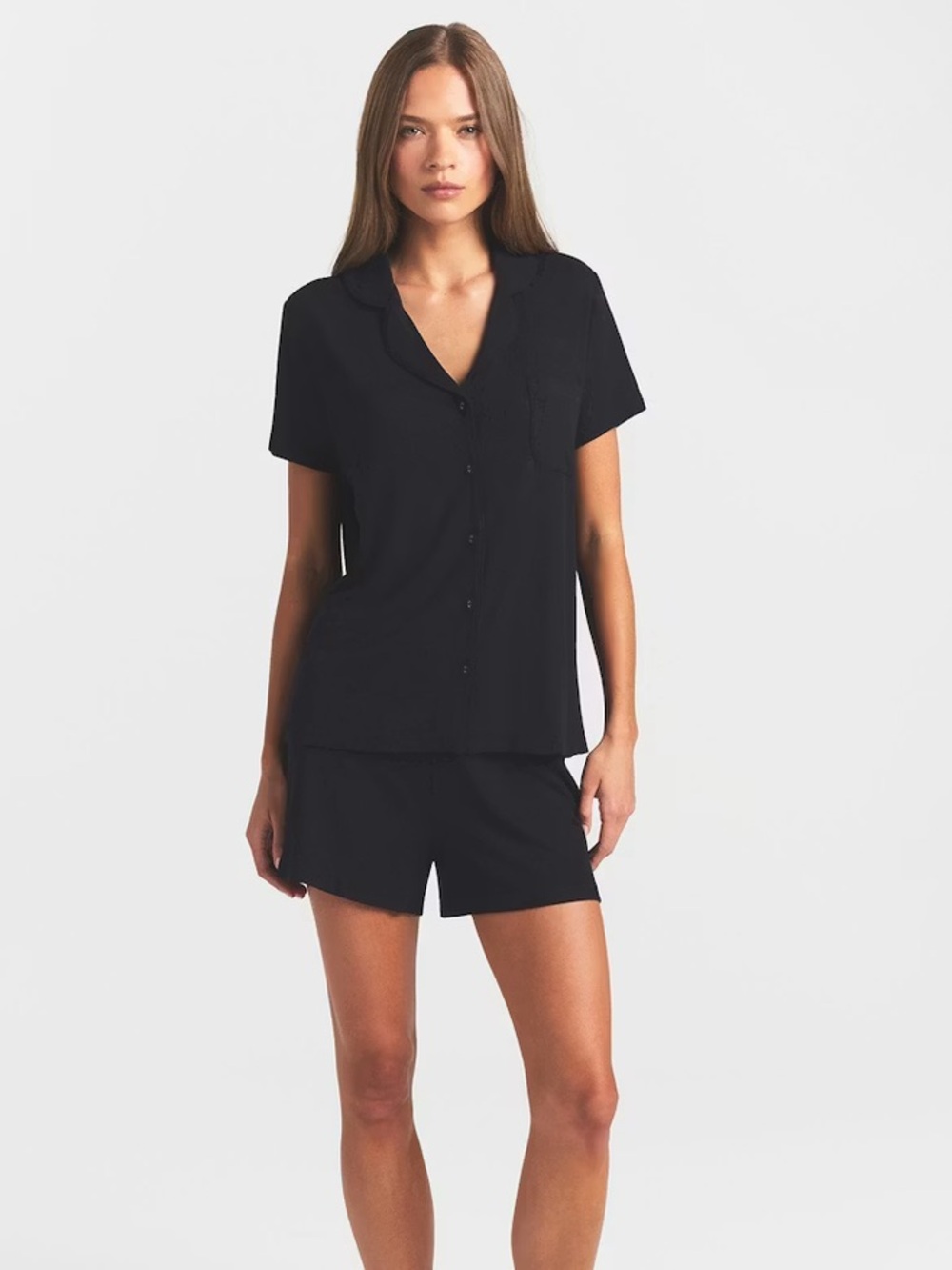 skims short pajama set